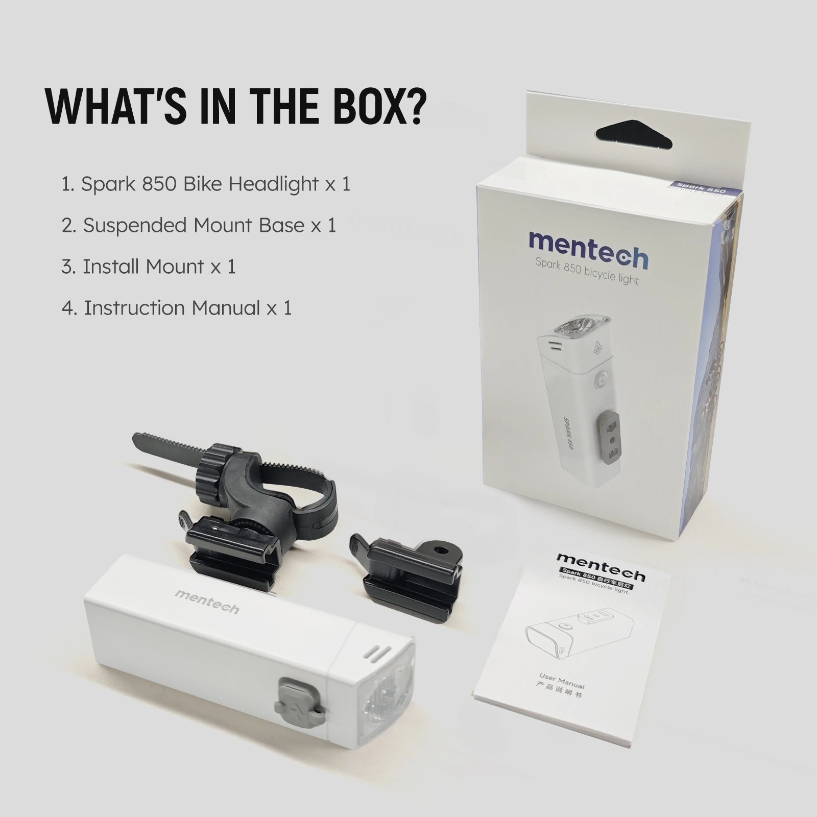 Mentech Spark 850 Road Bike Headlight