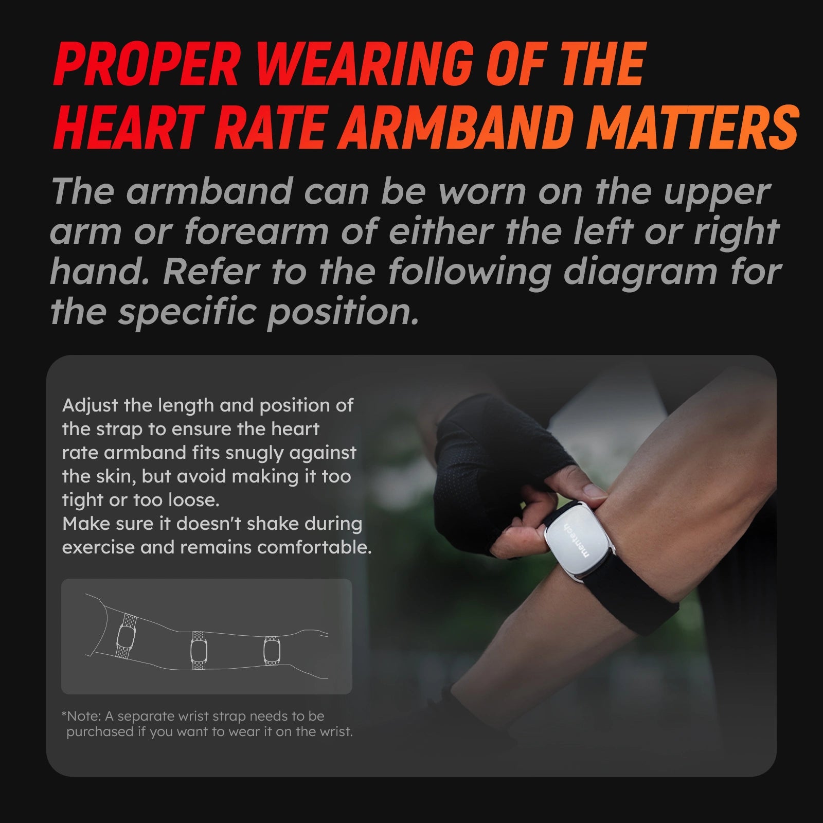 Mentech Passion HRM01 Heart Rate Armband